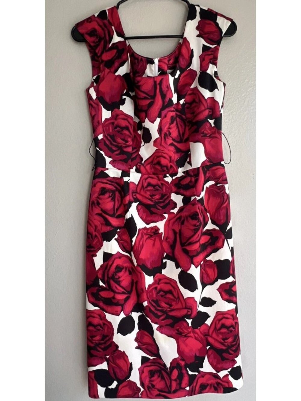 Joseph Ribkoff Dress Womens 4 Roses Floral Brunch Cocktail